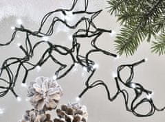 Emos 40 LED svetlobna veriga 4 m, hladno bela, IP44, s časovnikom, zelena