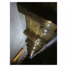 Emos 40 LED svetlobna veriga 4 m, hladno bela, IP44, s časovnikom, zelena