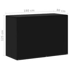 Vidaxl Pokrivalo za plinski žar s 6 obročki 2 kosa 180x80x125 cm