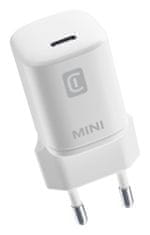 CellularLine Mini hišni polnilnik Apple, USB-C, 20 W (ACHIPHUSBCPD20MINW)