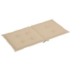 Vidaxl Blazine za vrtne stole 6 kosov bež 100x50x4 cm