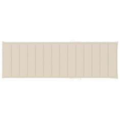 Vidaxl Blazina za ležalnik krem 200x70x3 cm oxford tkanina