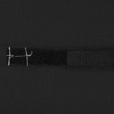 Greatstore Vzglavnik za ležalnik črn 40x7,5x15 cm iz tekstila