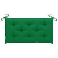 Vidaxl Blazina za gugalni stol zelena 100 cm blago