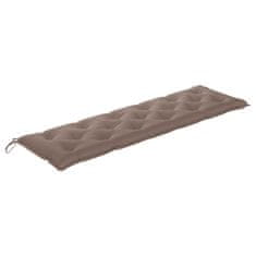 Vidaxl Blazina za gugalnico taupe 180 cm blago