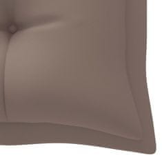 Vidaxl Blazina za vrtno klop taupe 180x(50+50)x7 cm oxford tkanina