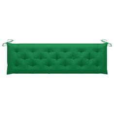 Vidaxl Blazina za gugalnico zelena 180 cm blago