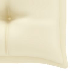 Vidaxl Blazina za gugalnico kremno bela 100 cm blago