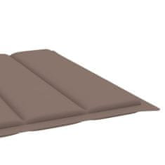 Vidaxl Blazina za ležalnik taupe 200x70x4 cm blago