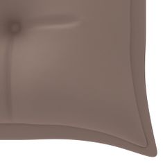 Vidaxl Blazina za gugalni stol taupe 150 cm blago