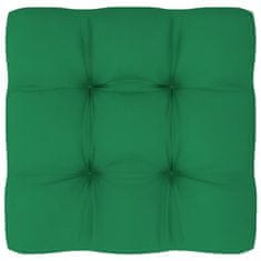 Vidaxl Blazina za kavč iz palet zelena 70x70x12 cm