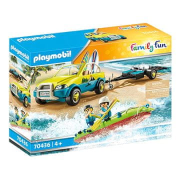 Playmobil VOZILO ZA PLAŽO S KANUOM 70436, VOZILO ZA PLAŽO S KANUOM 70436