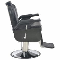 Greatstore Frizerski stol iz umetnega usnja 72x68x98 cm črn