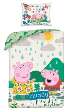 Halantex Vključeno posteljnino Peppa Pig playtime Bombaž, 140/200, 70/90 cm