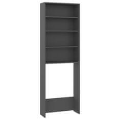 Vidaxl Omara za pralni stroj siva 64x24x190 cm