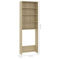 Vidaxl Omara za pralni stroj sonoma hrast 64x24x190 cm