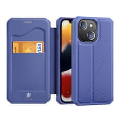 slomart ovitek tipa dux ducis skin x bookcase za iphone 13 moder