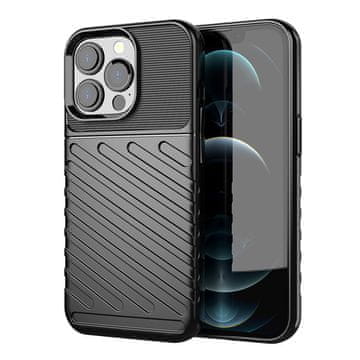 HURTEL Thunder Case Fleksibilna TPU ovitek za iPhone 13 Pro - Črna