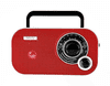 Camry Radio CR-1140 analogni AM/FM, 3,5mm, rdeče barve