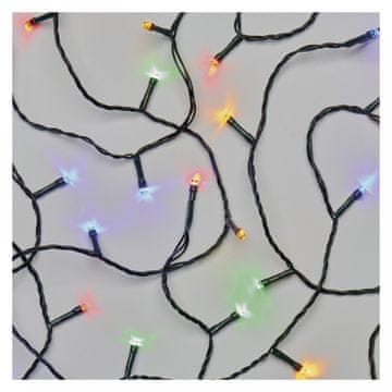 Emos LED božična veriga, 50 m, 500 LED, zunanja in notranja, večbarvna, časovnik