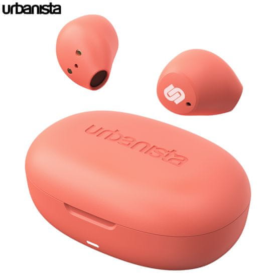 Urbanista Lisbon brezžične slušalke, Bluetooth 5.2, TWS, oranžne - rabljeno