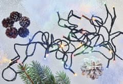 Emos Veriga s časovnikom 40 LED 4+5 m multicolor