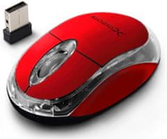 Extreme xm105r extreme mouse wireless. 2.4ghz 3d opt. usb harrier red