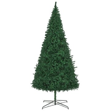 Vidaxl Umetna novoletna jelka 400 cm zelena