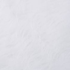 Vidaxl Podloga za novoletno jelko bela 90 cm umetno krzno