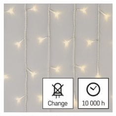 Emos LED veriga, 5 m, topla bela, krmilnik, s programi