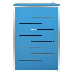 Vidaxl Lopa za 4 smetnjake 276,5x77,5x115,5 cm nerjaveče jeklo
