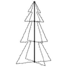 Vidaxl Novoletna jelka stožec 160 LED lučk notranje/zunanja 78x120 cm