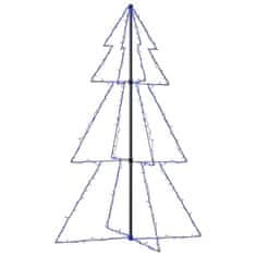 Vidaxl Novoletna jelka stožec 200 LED lučk notranje/zunanja 98x150 cm