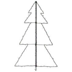 Vidaxl Novoletna jelka stožec 160 LED lučk notranja/zunanja 78x120 cm