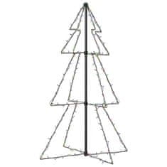 Vidaxl Novoletna jelka stožec 160 LED lučk notranja/zunanja 78x120 cm