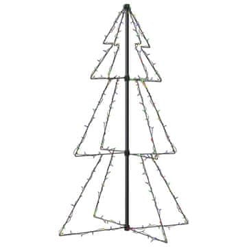 Vidaxl Novoletna jelka iz 160 LED lučk notranje/zunanja 78x120 cm