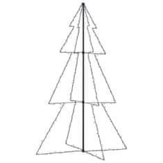 Vidaxl Novoletna jelka stožec 240 LED lučk notranje/zunanja 118x180 cm