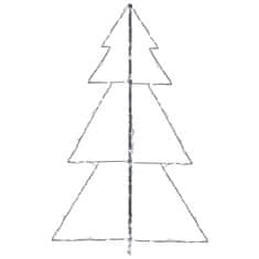 Vidaxl Novoletna jelka stožec 200 LED lučk notranje/zunanja 98x150 cm