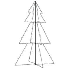 Vidaxl Novoletna jelka stožec 200 LED lučk notranje/zunanja 98x150 cm