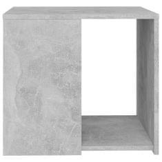 Greatstore Stranska mizica betonsko siva 50x50x45 cm iverna plošča