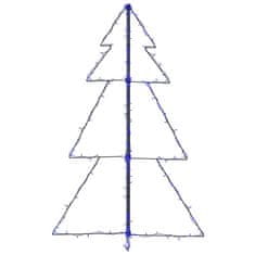 Vidaxl Novoletna jelka stožec 160 LED lučk notranja/zunanja 78x120 cm