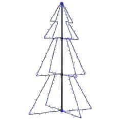 Vidaxl Novoletna jelka stožec 160 LED lučk notranja/zunanja 78x120 cm