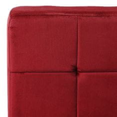 Vidaxl Stol za sproščanje 65x79x87 cm vinsko rdeč žamet