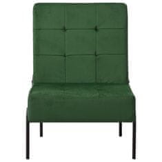 Vidaxl Stol za sproščanje 65x79x87 cm temno zelen žamet