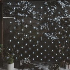 Greatstore Novoletna svetlobna mreža hladno bela 3x2 m 204 LED lučk