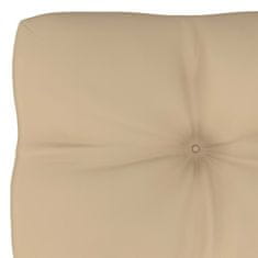 Vidaxl Blazina za kavč iz palet bež 80x40x12 cm