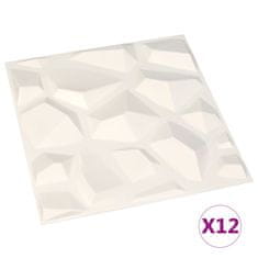 Vidaxl 3D stenski paneli 12 kosov 0,5x0,5 m 3 m2