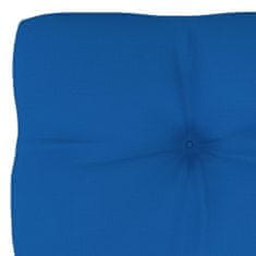 Vidaxl Blazina za kavč iz palet kraljevsko modra 80x40x12 cm