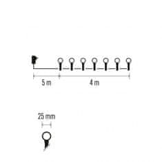 Emos 40 LED svetleča veriga - kroglice, 2,5 m, 4m, večbarvna svetloba, s časovnikom