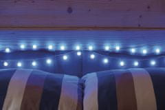 Emos 40 LED svetleča veriga - kroglice, 2,5 m, 4m, modra svetloba, s časovnikom